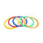 Daire Seksek Halka Oyunu Seti 22 Parça - Anaokulu ve Açık Hava Bahçe Aktivite Eğitim Çemberi 27 cm - Option-1 - 001-Renkli
