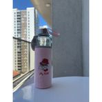Daisy Cam Suluk Figürlü Renkli Peluş Matara Suluk My Bottle 500 ml Sağlıklı - Açık Pembe
