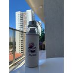 Daisy Cam Suluk Figürlü Renkli Peluş Matara Suluk My Bottle 500 ml Sağlıklı - Beyaz