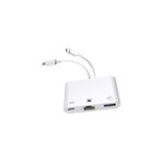 Daisy Home 3 In1 Şarj Adaptörü Lightning Type-C Girişini Kamera Fotoğraf Makinesi Lan Ethernet Girişine Çevirici Dönüştürücü Tip-C Girişli Iphone ile Uyumlu ZR814 - 0 - Siyah - Option-1