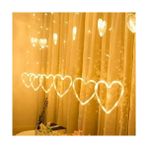 Daisy Home 3 Metre LED Işıklı 12'li Kalp Işık Zinciri Dekoratif Aydınlatma Ev Dekorasyonu Süsleme Salon Oda Merdiven Balkon Süslemeleri Için Yılbaşı Eğlence Doğum Günü Özel Aydınlatma - 1 m - 00 Beyaz