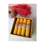Daisy Home (4 Adet) 14CM x 3cm Doğal Petek Mum Hediyelik Bal Mumu Mum Besswax Arı Mumu - Option-1