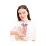 Daisy Home 450 ml Polikarbon Planet Astronot Figürlü Dürbün Pipetli Bardak 20 10 cm - Option-1 - 0 - Siyah