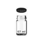 Daisy Home 67 ml Şeffaf Shot Kavanoz 67 cc Konserve Metal Siyah Kapaklı Cam Kavanoz 6 Adet - 000-Siyah - 1 Adet - Option-1