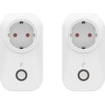 Daisy Home Akıllı Akım Korumalı Priz 2'li Set (16 Amper), Wifi, Uzaktan Kontrol, Enerji Tüketim Takibi - 1 Adet - Ahşap