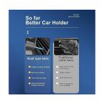 Daisy Home Araç Telefon Tutucu Araba Havalandırmasına Uygulanabilen 360 Derece Dönebilen Uygun Kıskaçlı Model Araba Kalorifer Izgarasına Montaj Siyah Renk Ca-05 - Option-1 - 000-Siyah