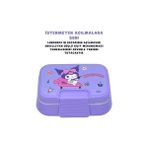 Daisy Home Bento 1030ML Lunchbox Lisanslı Tek Katlı 2 Bölmeli Paslanmaz Çelik Sefer Tası Yemek Kutu (Mor1) - Kestane Akaju - Option-1