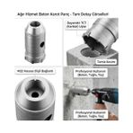 Daisy Home Beton Buat Duvar Delme Aleti, Adaptörsüz, Metal, 65 mm Çapında, Inşaat ve Tadilat Için - 000-Siyah