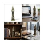 Daisy Home Big Ben Metal Figürü, Antik Bronz, Masa ve Raf Dekorasyonu, Londra Mimari Heykelciği - 0 - Siyah - Option-1