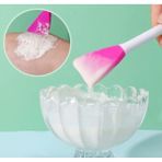 Daisy Home Cilt Bakım Fırçası ve Maske Sürme Spatulası, Iki Yönlü Cilt Bakım ve Maske Uygulama Fırça Takımı, Silikon Uçlu Cilt, Yüz Temizlik, Bakım ve Maske Uygulayıcı Fırça Spatula Set, Çok Fonksiyonlu Spatula - 000-Siyah