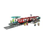 Daisy Home City Şehir Merkezi Tramvay Istasyonu 60423-7 Yaş ve Üzeri Kız ve Erkek Çocuklar Için 6 Minifigür ve 1 Yardımcı Köpek Figürü Içeren Araç Yapım Seti, Doğum Günü Hediyesi Fikri (811 Parça) - Option-1