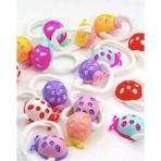 Daisy Home Çocuk Renkli Uğurböceği 8'li Lastik Toka Seti, Toka Organizer, Kız Çocuk Toka - 0 - Siyah - Option-1