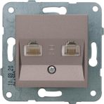 Daisy Home / Data ve Nümeris CAT5E ve Cat3 Mekanizma ve Düğme/kapak Vakumlu Paket - Option-1 - Ahşap
