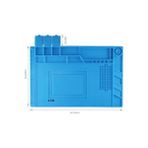 Daisy Home Dayanıklı Silikon Tamir Onarım Lehim Matı Pedi Magnetli-Antistatik (45X30 Cm), Tamir Matı - Option-1