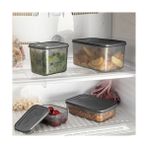 Daisy Home Deconox No Frost Silikon Yumuşak Kapalı Saklama Kabı Dondurucu ve Buzluk Saklama Kabı 675ML, Kapaklı No Frost Saklama Kabı 675ML, Derin Dondurucu Saklama Kabı 675ML - 0 Siyah - Option-1