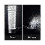 Daisy Home Duş Başlığı Turbo Fan 5 Fonksiyonlu Duş Başlığı El Duşu Handshower, Siyah 1.sınıf Kaliteli - 1 lt