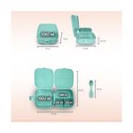Daisy Home Eynel Bölmeli Beslenme Kutusu, Çocuk Kahvaltı Saklama Kabı, Öğrenci Okul Piknik Kamp Iş, Öğle Yemeği Yiyecek Koyma Çantası (Açık Mavi - Resimsiz) - Kestane Akaju - Option-1