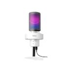 Daisy Home Fifine A9W USB Rgb LED Işıklı Masaüstü Mikrofon, Beyaz - Option-1 - 001-Renkli