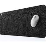 Daisy Home - Gaming Oyuncu Gamer Mouse Pad, Kaymaz Taban Büyük Boy Large Ofis Tipi Mouse Ped, Fare Altlığı, Düz Masa Koruyucu Klavye Altı Mousepad 70X30 cm (Topografi Siyah) - Option-1 - 001-Renkli