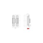 Daisy Home Gizli Menteşe 180X32 mm Antik Tek Ebat HG106HT01 Abm - Option-1