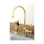 Daisy Home Gourmetier KS7192NL Naples Tek Saplı Su Filtrasyon Bataryası, Cilalı Pirinç - Altın