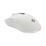 Daisy Home Gravion Sharper Rgb Işıklı Kablosuz Gaming Oyucu Mouse 12000 Dpı, Ultra Hafif, Bluetooth + 2.4g Kablosuz + Kablolu, Huano Silent Switch Tıklama, PAW3311 Sensör, 400MAH Batarya, Beyaz Gamer Faresi
