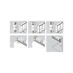 Daisy Home Indaux Sürgülü Gardrop Ön Kapak Taşıyıcı 2li Teker - Option-1