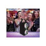 Daisy Home Ipparty Hoparlör - Taşınabilir Bluetooth Mikrofon Hoparlörü, Karaoke, Işık Efektleri, Kablosuz, Usb, Sd Kart, Şarj Edilebilir Pil, Siyah, BTP180BKZ, Tek Boyut - Option-1