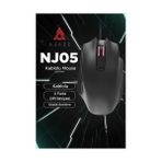 Daisy Home Kablolu Gaming Mouse 3600 Dpı 4 Kademe Ayarlanabilir Dpı, 6 Tuşlu Ergonomik Tasarım, Düşük Gecikme, USB Tak Çalıştır, Anti-Parazit Ofis ve Oyun Için Hassas Optik Mouse | Ajazz NJ05