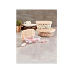 Daisy Home Kapaklı Çikolata Desenli 6' Lı Set Erzak Saklama Kapları Sütlü Kahve - 0 Siyah - Option-1