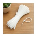 Daisy Home Kelepçe Seti Beyaz 100 Adet 15 cm - Naylon Kablo Bağı 150 mm (3,6 mm Kalınlık) - Option-1 - 0 - Siyah
