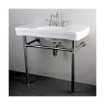 Daisy Home KS1978AL Widerspread Lavatory Musluk With Metal Kolu Handle, Saten Nikel - Option-1 - 001-Renkli