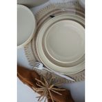 Daisy Home Kütahya Porselen Bone Chef Taste Of 18 Parça 6 Kişilik Yemek Takımı - Option-1