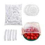 Daisy Home Kyrotech 100’LÜ Yeniden Kullanılabilir Elastik Plastik Kase Kapakları – Şeffaf, 12X30 Cm, Hava Geçirmez Gıda Saklama Bonesi, Ev ve Restoran Için - 000-Siyah - 1 Adet - Option-1