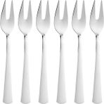 Daisy Home Limon ve Fondü Çatalı Seti, Çelik, 11 Cm, Metalik, 6 Parça - 001-Renkli