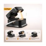 Daisy Home Manyetik Kablo Düzenleyici 6’lı Set, Masa Kablo Tutucu Klips, Şarj Kablosu Organizer Siyah (Siyah) - Option-1 - 0 - Siyah