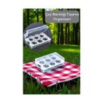Daisy Home Mithra Life 6 Lı Çantalı Çay Bardağı Taşıma Kutusu Seyahat Piknik Seti MIT1236 - 1/100 Toz Ceviz