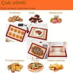 Daisy Home Mithra Life Yıkanabilir Silikon Pişirme Hamur Açma Matı MIT1041 - Option-1 - 001-Renkli