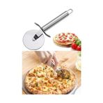 Daisy Home Orret Home Metal Saplı Pizza Ruleti: Paslanmaz Çelik Pizza Kesme Bıçağı, Profesyonel Kesim Için Dayanıklı Tasarım - 1BW-Beyaz