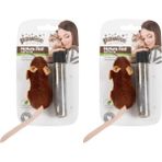 Daisy Home Pawise Kedi Oyuncağı Catnipli Fare (2 Paketi) - 01-Mavi