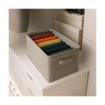 Daisy Home Raf Düzenleyici, Katlanabilir Kıyafet Organizeri, Çelik Destekli Kumaş Çok Amaçlı Saklama Kutusu, Dolap Içi Çekmece Düzenleyici, Gri (45X25X20CM) - 001-Renkli - Option-1