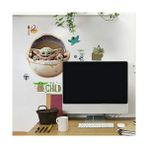 Daisy Home RMK4655SCS Duvar Çıkartması, Motif: Mandalorian The Child Boyanmış, Yapıştırılabilir, Yeşil/kahverengi/gri - 0,01 gr