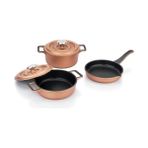Daisy Home Schäfer Pro Cast Mini Döküm Tencere Seti 5 Parça-Rosegold - Option-1 - --