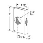 Daisy Home Security U 9585 1-3/8" x 9" Kalın Paslanmaz Çelik, 2-1/8" Kilit ve Kapı Güçlendirici, 1-3/8 - 001-Renkli