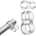 Daisy Home Şeffaf Silikon Plastik Kapı Kolu Tutucu Tutacağı Durdurucu Pencere Tamponu Stoperi (20 Adet) - 0 - Siyah - Option-1