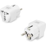 Daisy Home Seyahat Tipi Çevirici Priz - Kompakt Tasarım 250V 16A Ingiliz, Amerikan ve Avustralya Fişi Dönüştürücü Evrensel Adaptör - 1 Adet - Ahşap