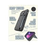 Daisy Home Smartish 14 Pro Max Cüzdan Kılıfı - Cüzdan Slayer Vol. 2 [ince + Koruyucu] Dayanaklı Kredi Kartı Tutucu - Siyah Kravat - Option-1 - 001-Renkli