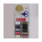 Daisy Home Temel Dikiş Seti, 10 Renkli Iplik Makarası,, Iğne ve Mezura Içeren Mini Set - -- - Option-1