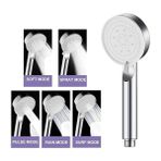 Daisy Home Turbo Duş Başlığı, Yüksek Basınçlı El Duşu, 5 Fonksiyonlu Duş Başlığı - 1 lt