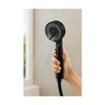 Daisy Home Turbo Duş Başlığı, Yüksek Basınçlı El Duşu, 5 Fonksiyonlu Duş Başlığı (Siyah Turbo Set) - 1 lt